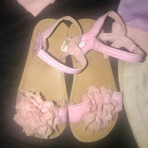 Size 10 pink floral sandals! Great condition!